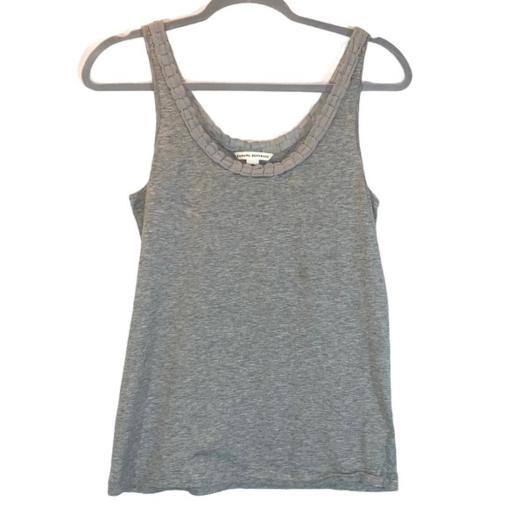Banana Republic sz M heather gray stretch tank top